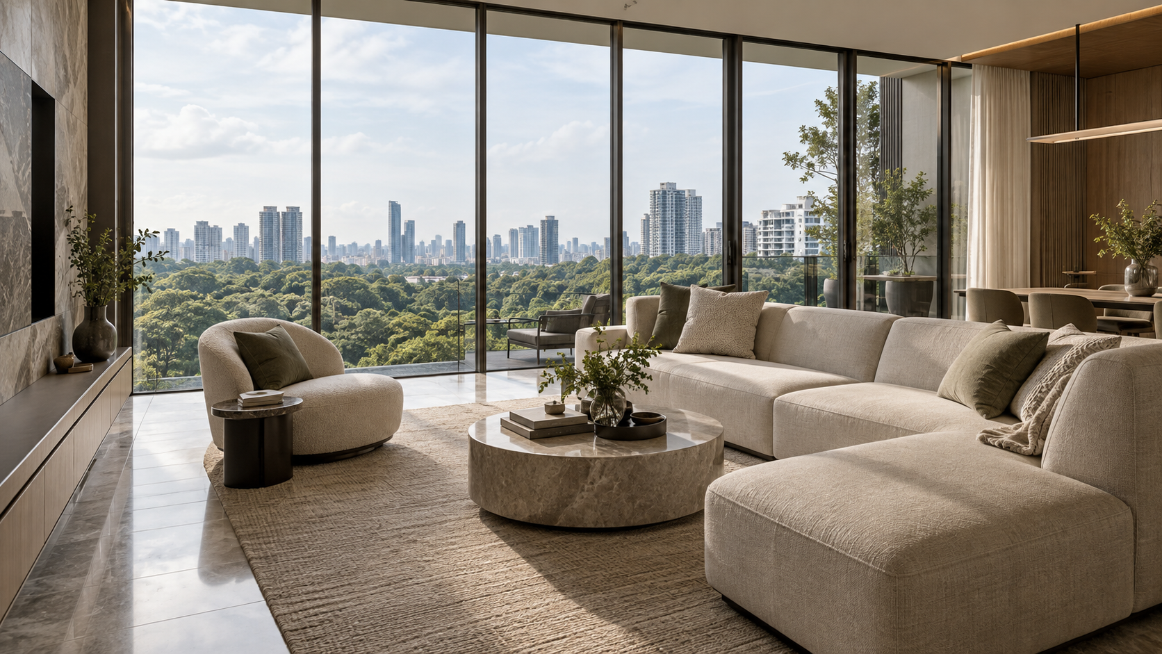 Illustrative Singapore residential interior